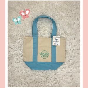 Trader Joe’s Blue Mini Canvas Tote Bag